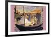 Claude Monet Dans Son Bateau Atelier-Edouard Manet-Framed Art Print