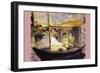 Claude Monet Dans Son Bateau Atelier-Edouard Manet-Framed Premium Giclee Print