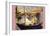 Claude Monet Dans Son Bateau Atelier-Edouard Manet-Framed Art Print