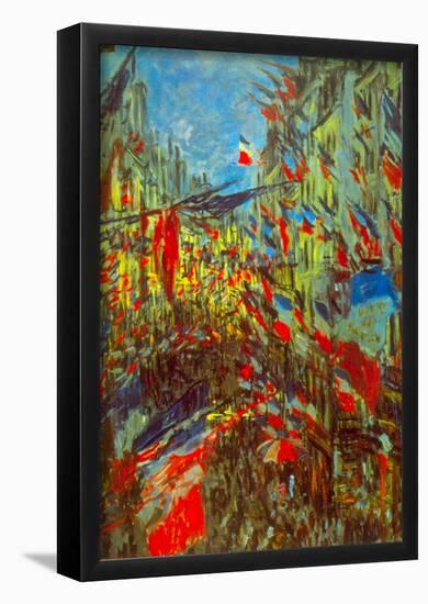 Claude Monet Festivities Art Print Poster-null-Framed Poster