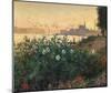 Claude Monet (Flowering Riverbank, Argenteuil) Art Poster Print-null-Mounted Poster