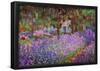 Claude Monet (Garden at Giverny) Art Print Poster-null-Framed Poster