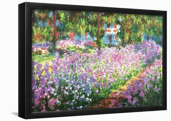 Claude Monet (Garden at Giverny) Art Print Poster-null-Framed Poster