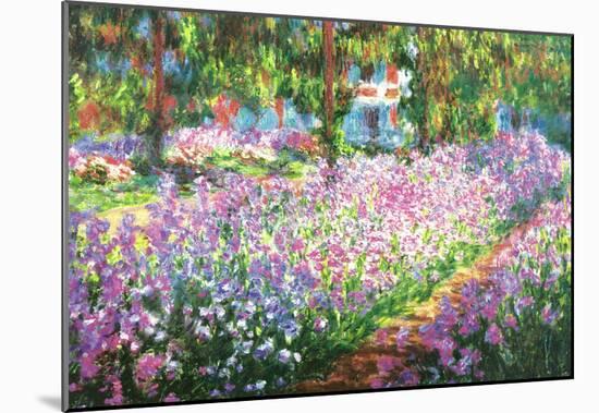 Claude Monet (Garden at Giverny) Art Print Poster-null-Mounted Poster