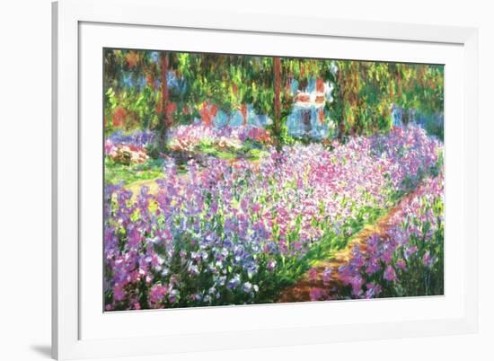 Claude Monet (Garden at Giverny)-null-Framed Art Print