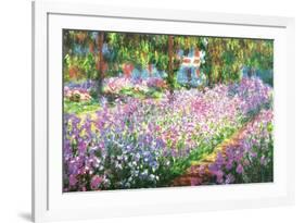 Claude Monet (Garden at Giverny)-null-Framed Art Print