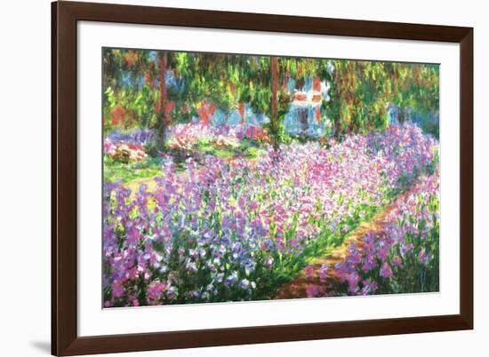 Claude Monet (Garden at Giverny)-null-Framed Art Print