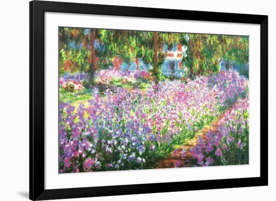 Claude Monet (Garden at Giverny)-null-Framed Art Print