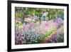 Claude Monet (Garden at Giverny)-null-Framed Art Print