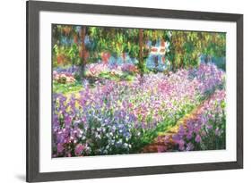 Claude Monet (Garden at Giverny)-null-Framed Art Print