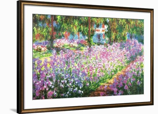 Claude Monet (Garden at Giverny)-null-Framed Art Print