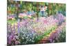 Claude Monet (Garden at Giverny)-null-Mounted Art Print