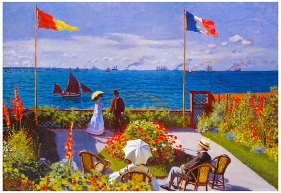 Claude Monet Garden At Sainte Adresse Art Print Poster Prints Allposters Com Claude Monet Garden At Sainte Adresse, Monet Garden At Sainte Adresse