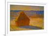 Claude Monet Haystacks Snow Morning-null-Framed Art Print