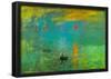 Claude Monet Impression Sunrise Art Print Poster-null-Framed Poster