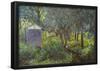 Claude Monet In Monet's Garden Giverny Art Print Poster-null-Framed Poster