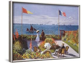 Claude Monet (Jardin a Sainte-Adresse) Art Poster Print-null-Framed Poster