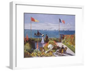 Claude Monet (Jardin a Sainte-Adresse) Art Poster Print-null-Framed Poster