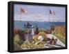 Claude Monet (Jardin a Sainte-Adresse) Art Poster Print-null-Framed Poster