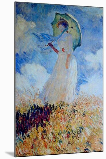 Claude Monet Lady with Umbrella-Claude Monet-Mounted Art Print