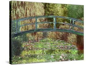 Claude Monet Le Pont Japonais Japanese Bridge at Giverny Art Print Poster-null-Stretched Canvas