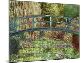 Claude Monet Le Pont Japonais Japanese Bridge at Giverny Art Print Poster-null-Mounted Poster