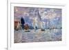 Claude Monet Les Barques-Claude Monet-Framed Art Print