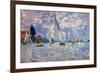 Claude Monet Les Barques-Claude Monet-Framed Art Print