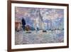 Claude Monet Les Barques-Claude Monet-Framed Art Print