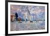 Claude Monet Les Barques-Claude Monet-Framed Art Print