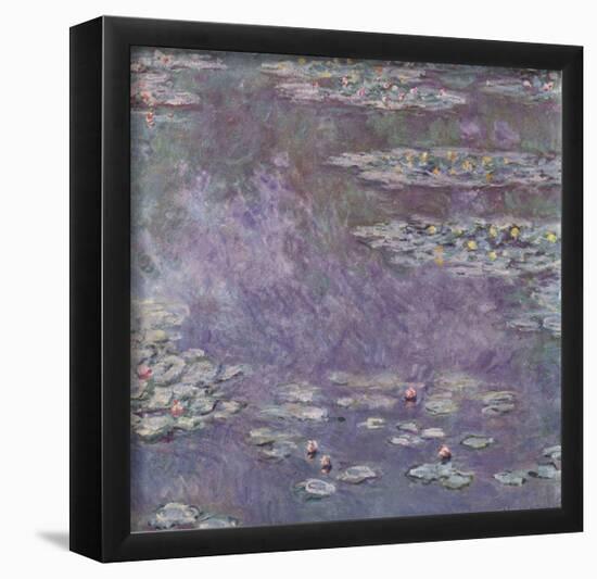 Claude Monet (Lily pond) Art Poster Print-null-Framed Poster