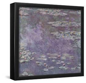 Claude Monet (Lily pond) Art Poster Print-null-Framed Poster