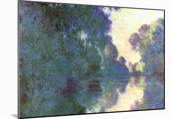 Claude Monet Morning on the Seine at Giverny Art Print Poster-null-Mounted Poster