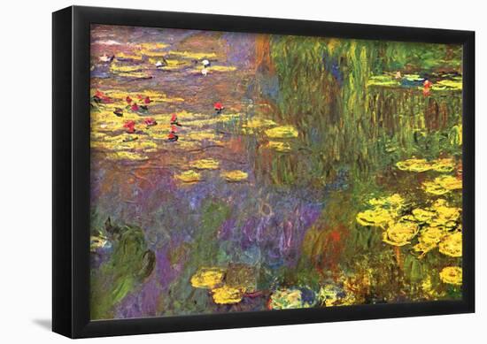 Claude Monet (Nymphéas (water lily)) Art Poster Print-null-Framed Poster