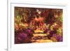 Claude Monet Path in Monet's Garden in Giverny-Claude Monet-Framed Art Print