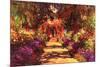 Claude Monet Path in Monet's Garden in Giverny-Claude Monet-Mounted Art Print