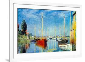 Claude Monet Pleasure Boats at Argenteuil-Claude Monet-Framed Art Print