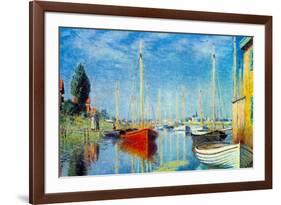 Claude Monet Pleasure Boats at Argenteuil-Claude Monet-Framed Art Print