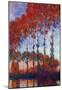 Claude Monet Poplars 3 Art Print Poster-null-Mounted Poster