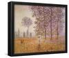 Claude Monet (Poplars in Sunlight) Art Poster Print-null-Framed Poster
