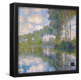 Claude Monet (Poplars on the Epte) Art Poster Print-null-Framed Poster