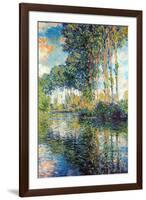 Claude Monet Poplars on the Epte-Claude Monet-Framed Art Print