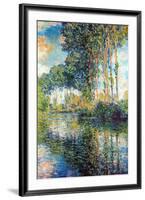 Claude Monet Poplars on the Epte-Claude Monet-Framed Art Print