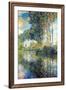 Claude Monet Poplars on the Epte-Claude Monet-Framed Art Print