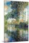 Claude Monet Poplars on the Epte-Claude Monet-Mounted Art Print