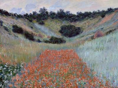 Poppy Field in a Hollow near Giverny by Claude Monet