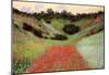 Claude Monet Poppy Field of Flowers in Giverny Art Print Poster-null-Mounted Poster