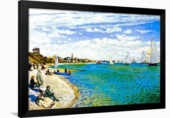 Claude Monet Regatta at Saint Adresse-null-Framed Art Print