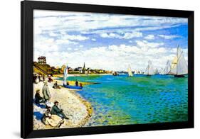 Claude Monet Regatta at Saint Adresse-null-Framed Art Print