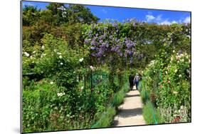 Claude Monet's Garden in Giverny, Department of Eure, Upper Normandy, France-null-Mounted Art Print